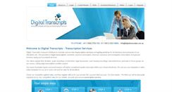 Desktop Screenshot of digitaltranscripts.com.au