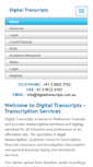Mobile Screenshot of digitaltranscripts.com.au
